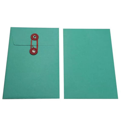 Vouwbare Kraftpapier-Document PMS de Sluitingsenveloppen van het Knoopkoord